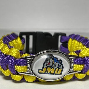 James Madison Dukes NCAA Paracord Bracelet NEW